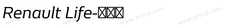 Renault Life字体转换 Renault Life字体转换